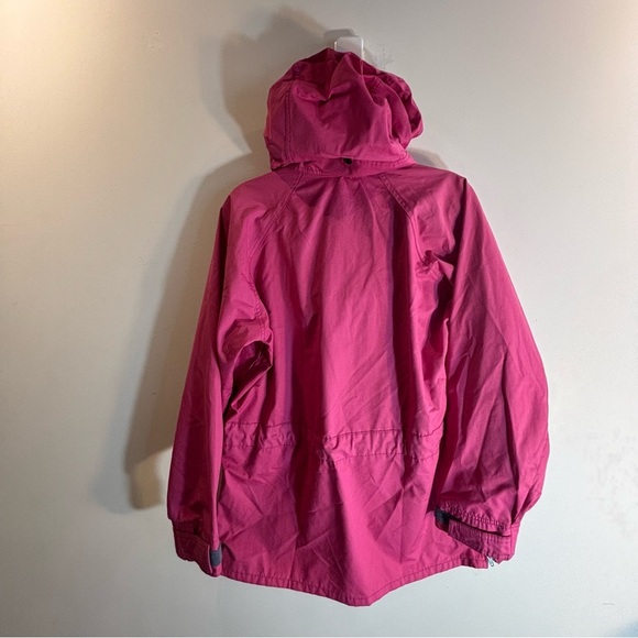 CHLOROPHYLLE Sz XL (estimated ) High Neck Hooded Zipper Vented Canvass Jacket - Picture 12 of 14